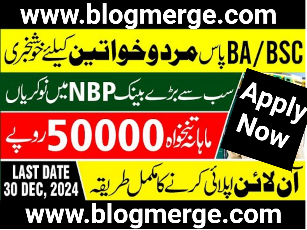 This artilce has all the information about national bank of paksitan jobs, so let start. Pakistan's largest government bank, National Bank of Pakistan,